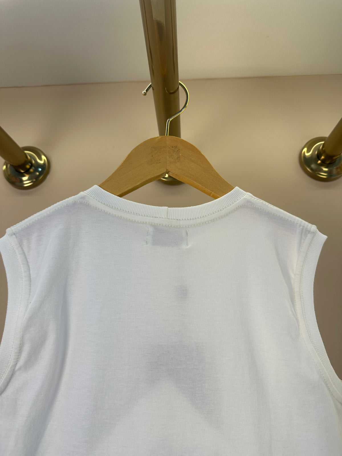 Regata Infantil Algodão Teddy Praia Off White - Dame