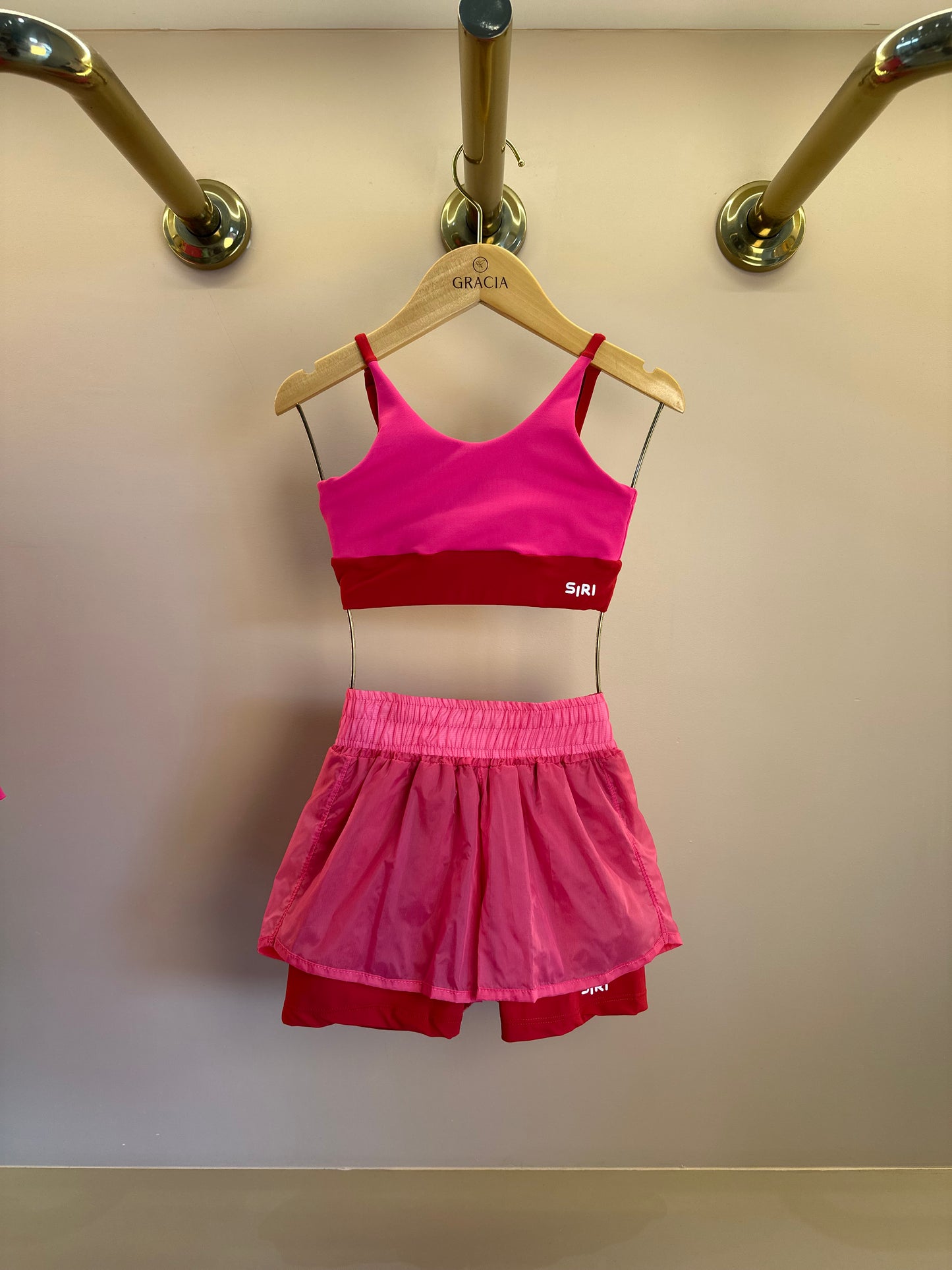 Conjunto Infantil Top Sara Maxxi e Shorts Dani Oncinha Pink - Siri Sport