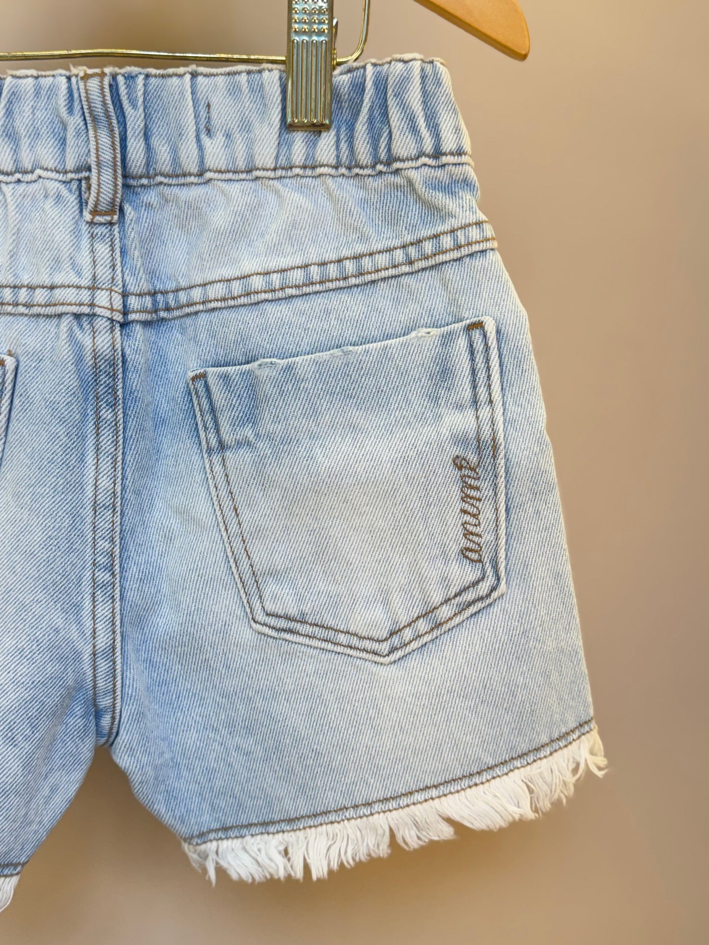 Shorts Jeans Infantil Botas - Animê