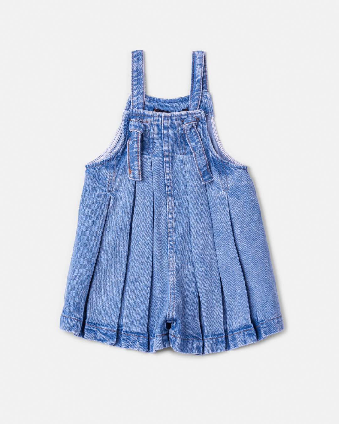 Conjunto Infantil Jardineira Jeans com Blusa Mangas Amplas Minnie Navy - Animê