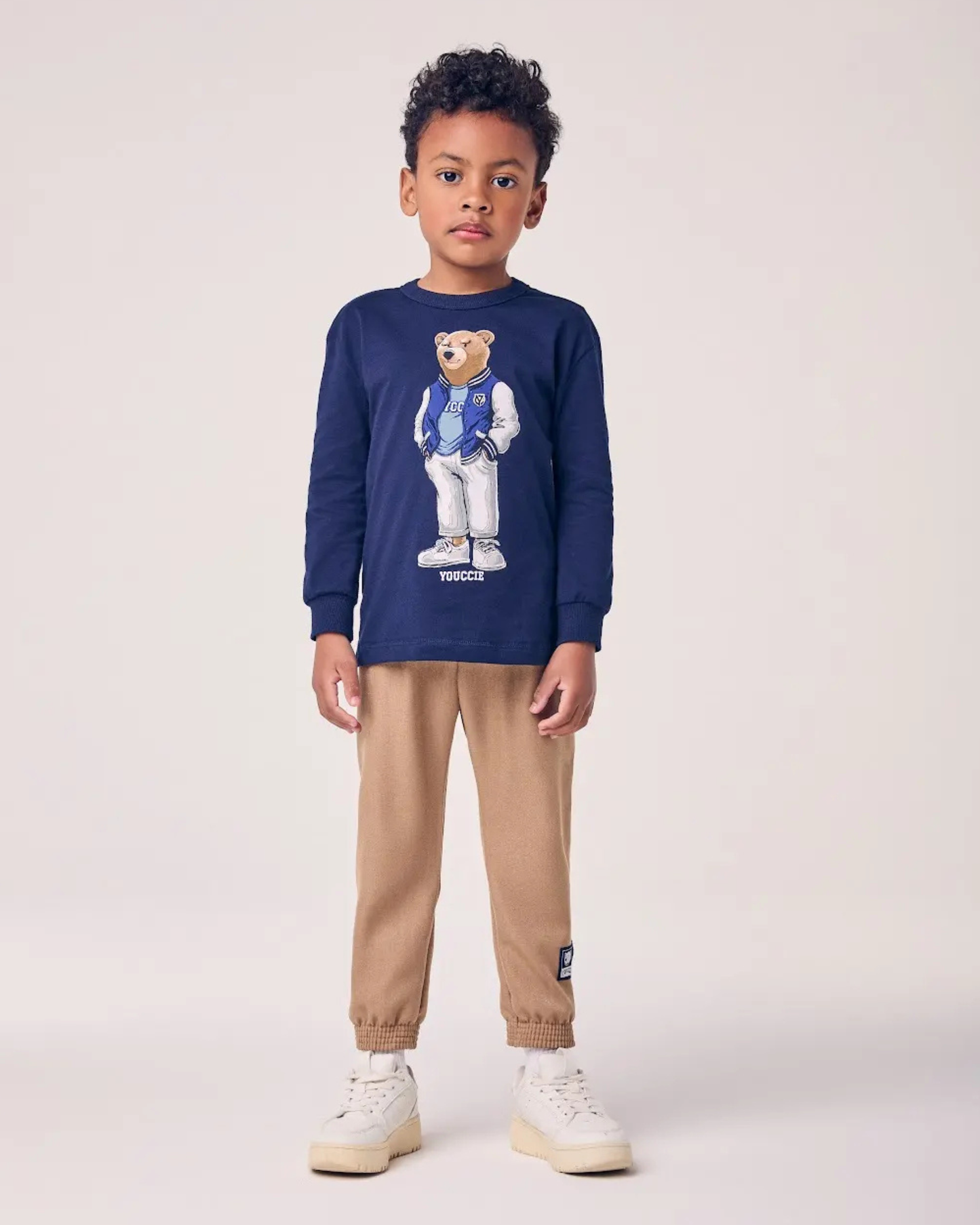 Conjunto Infantil T-Shirt Urso e Calça - Youccie