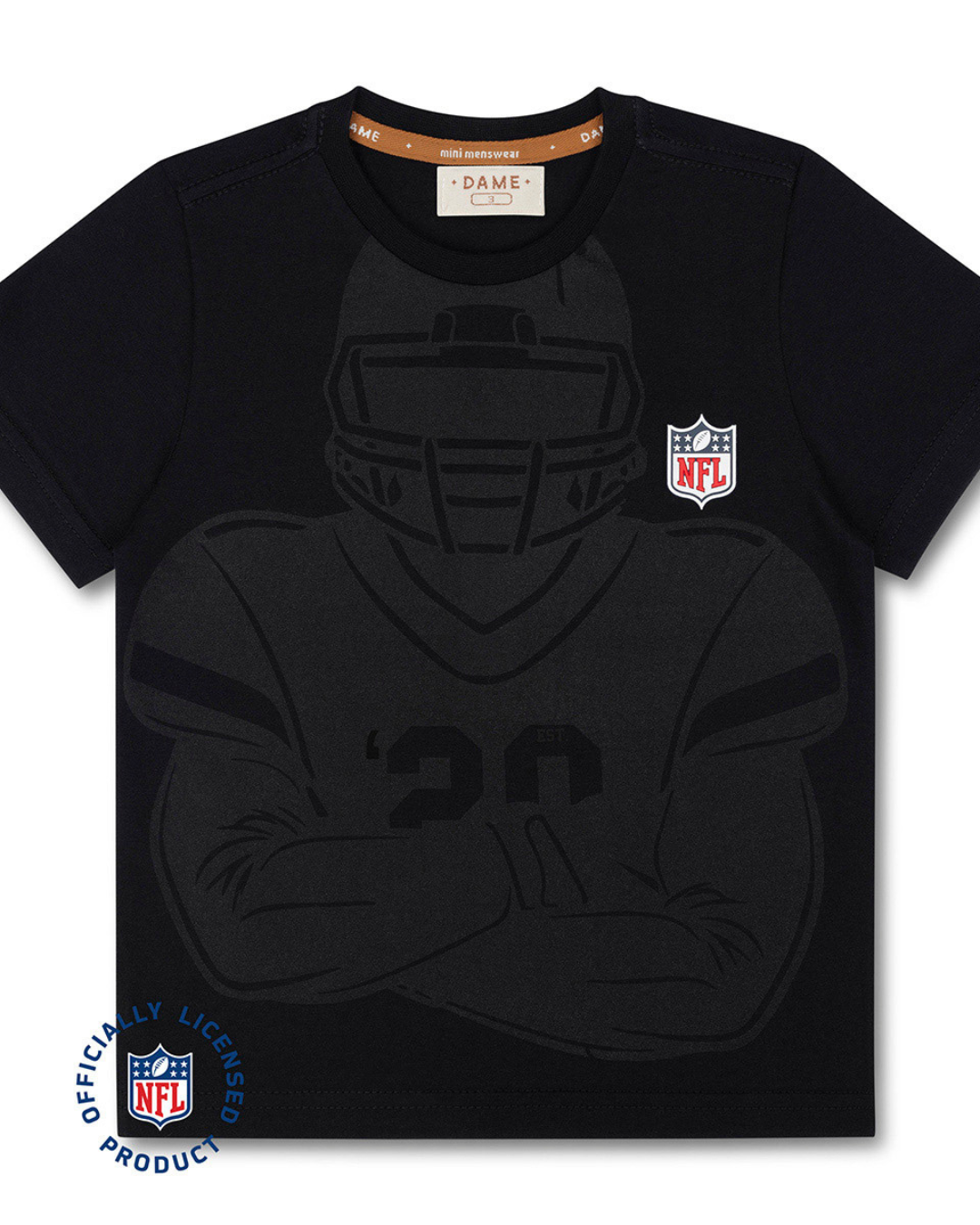 Conjunto Infantil Camiseta Algodão Jogador NFL e Bermuda Packers NFL Cinza - Dame
