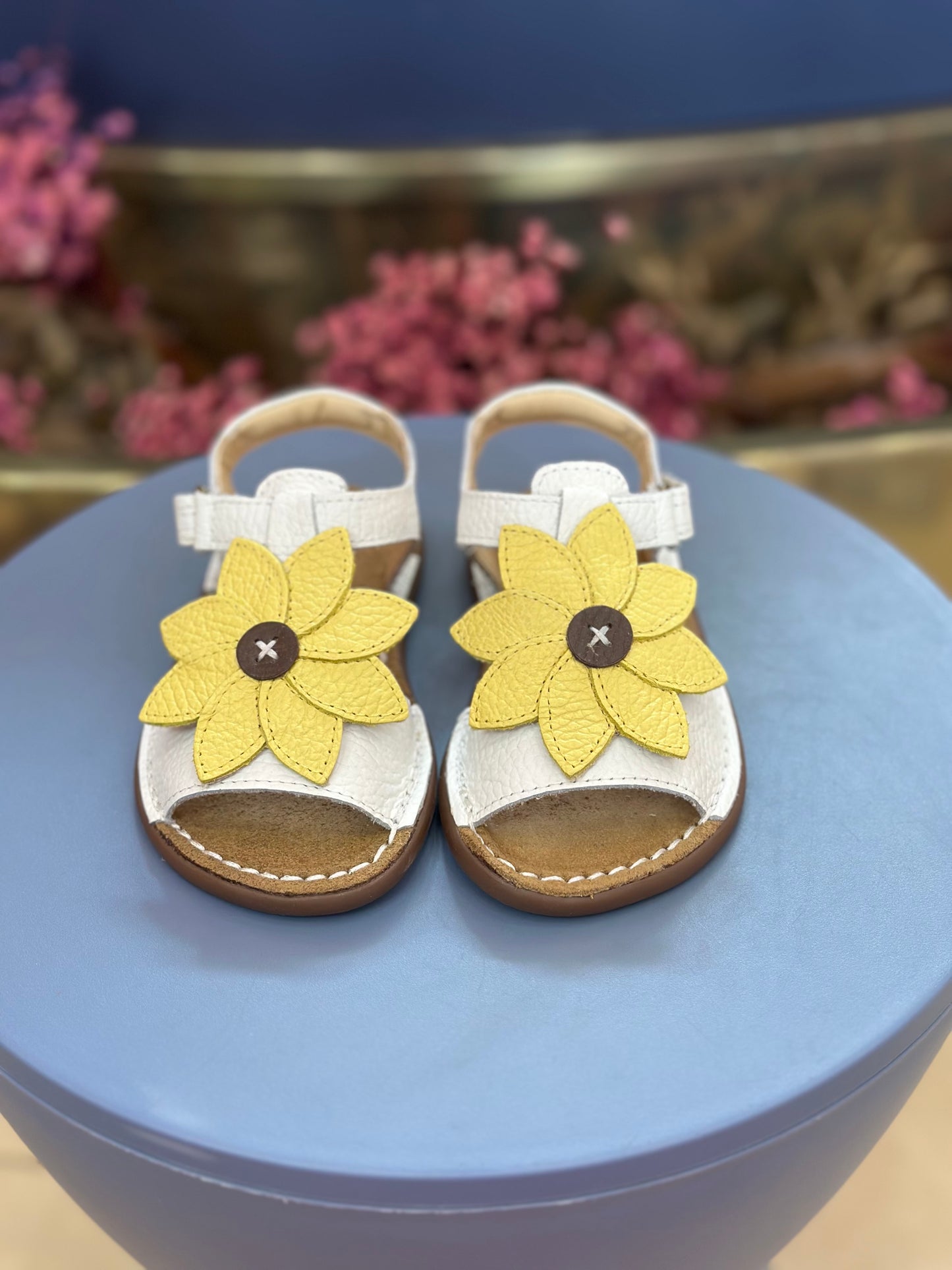 Sandália Infantil Carrossel Blanche Flor Margarida - Petit Cheval