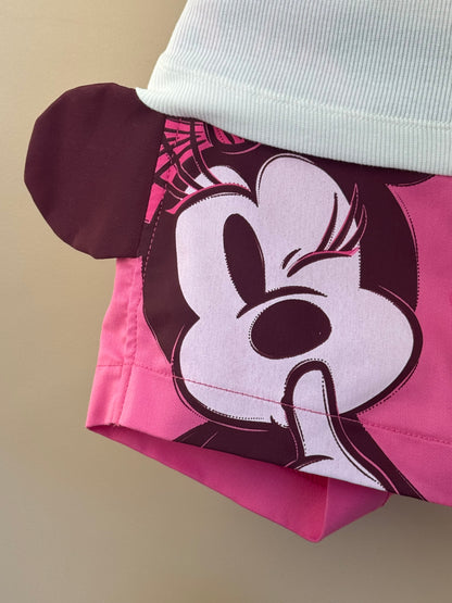 Conjunto Infantil Blusa e Shorts Saia Minnie Mouse - Animê