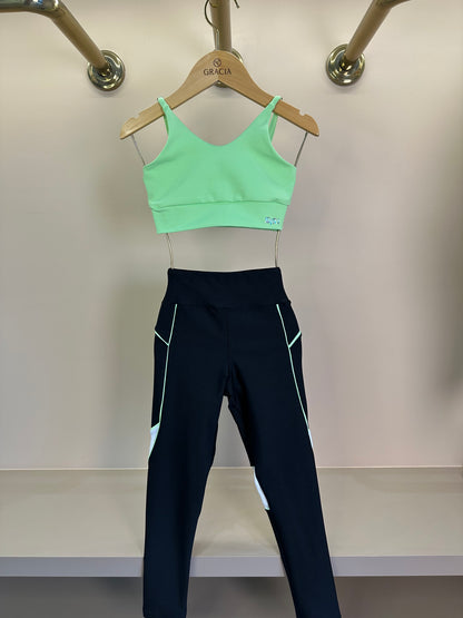 Conjunto Infantil Top Sara Maxxi Conexão e Legging Isis Trilobal Conexão - Siri Sport