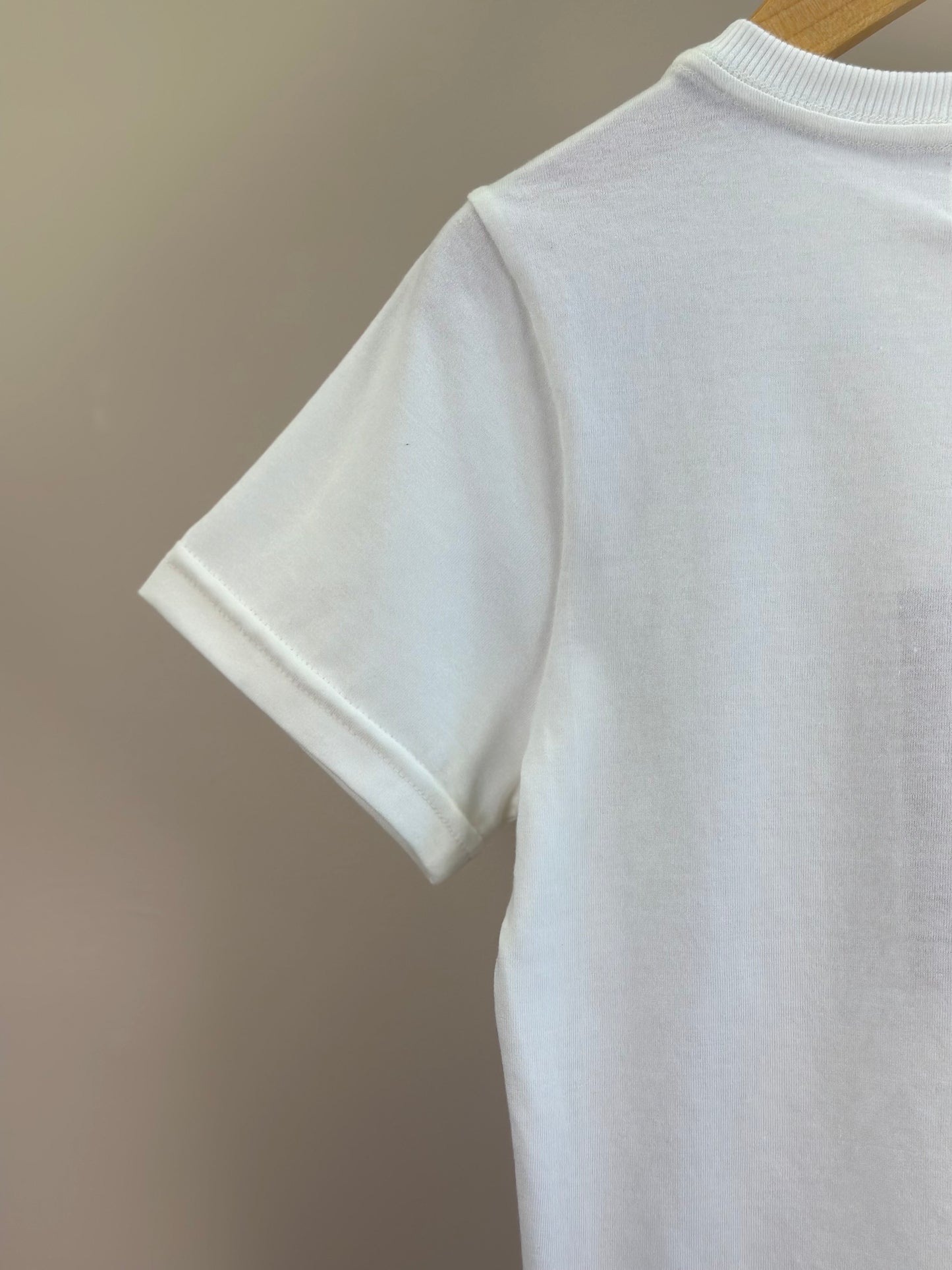 Camiseta Infantil Algodão Teddy Jaqueta Off White - Dame