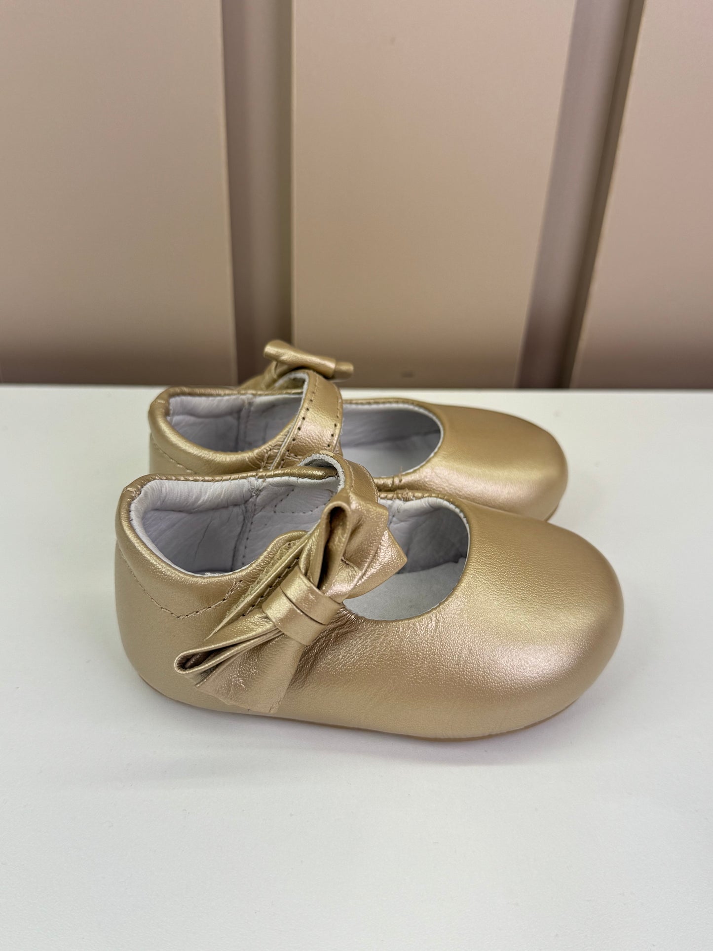 Sapatilha Bebê Stylish Glitter Champagne - Gambo