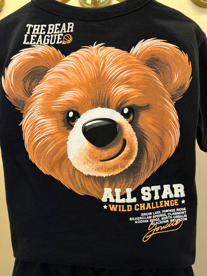 Conjunto Infantil T- Shirt Estampa Bear League e Bermuda - Youccie