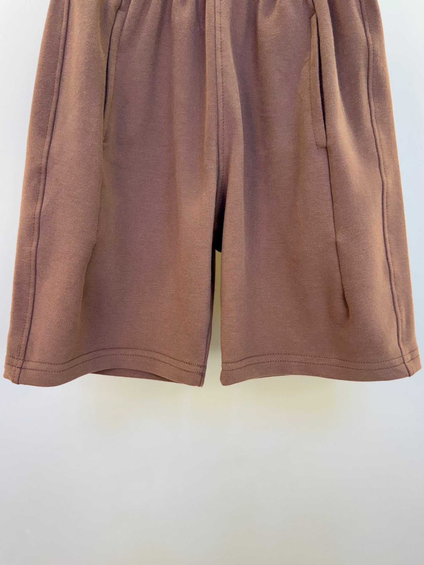 Bermuda Infantil Moletom Bolso Embutido Chocolate - Dame