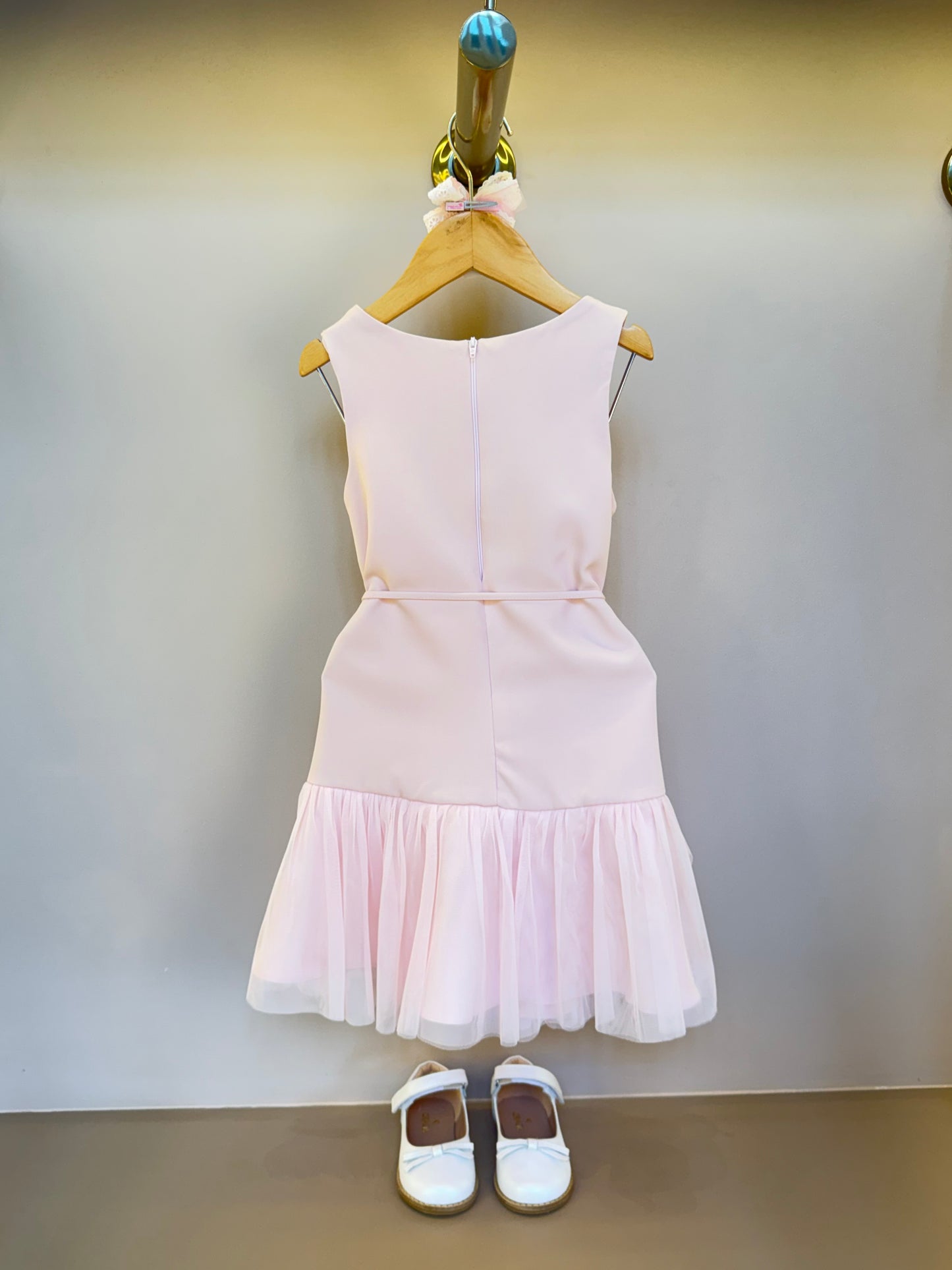Vestido Infantil Afaiataria com Laço e Tule - Petit Cherie