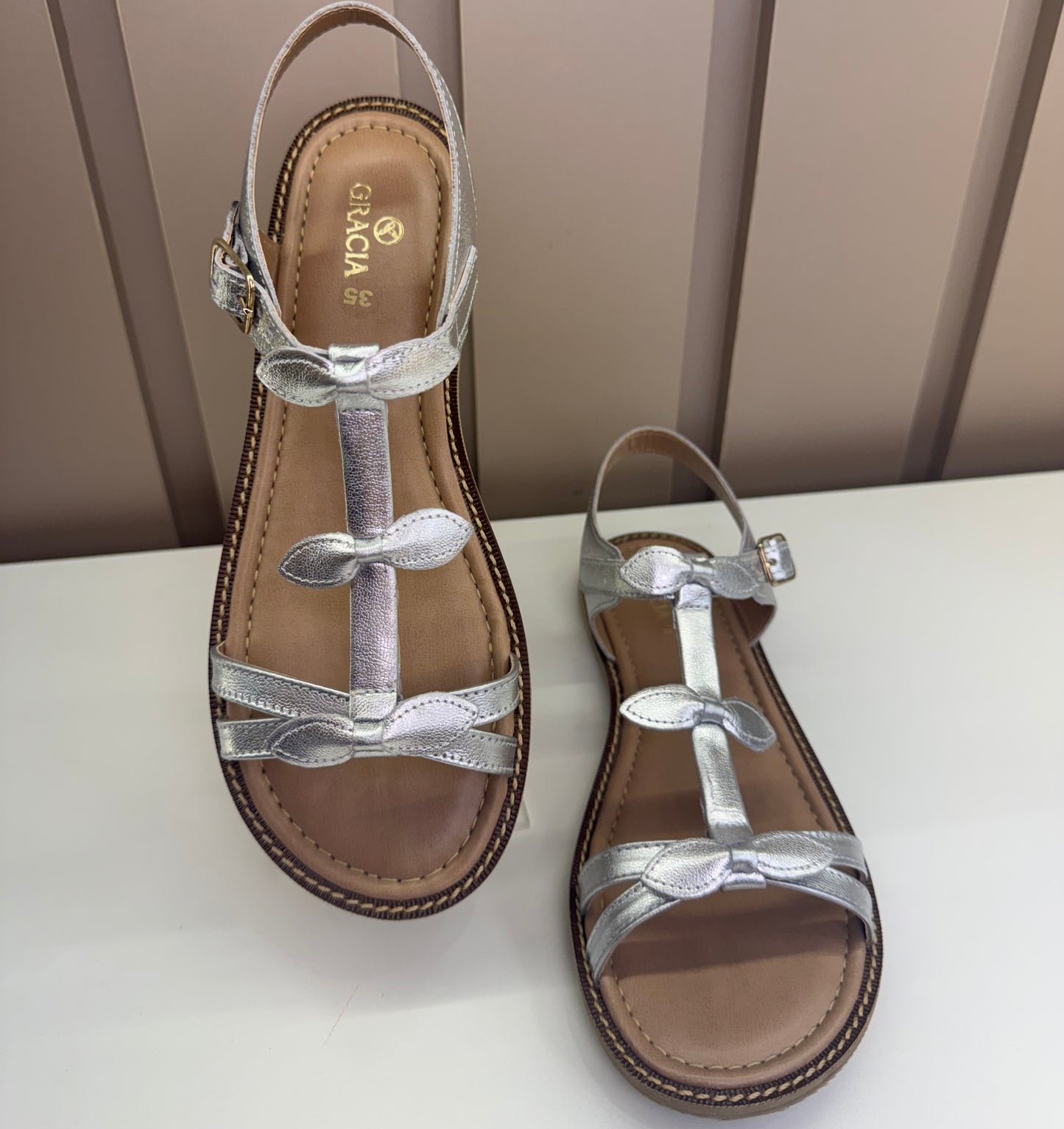 Sandália Infantil Maya Prata - Gracia