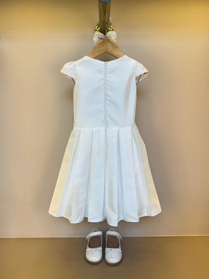 Vestido Infantil Zibeline Branco - Petit Cherie