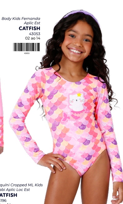 Body Infantil Fernanda Est Catfish - Siri Kids