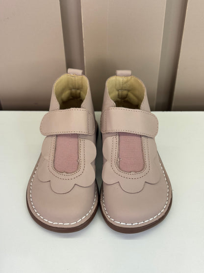 Bota Infantil Couro Bem-Me-Quer Rose - Petit Cheval