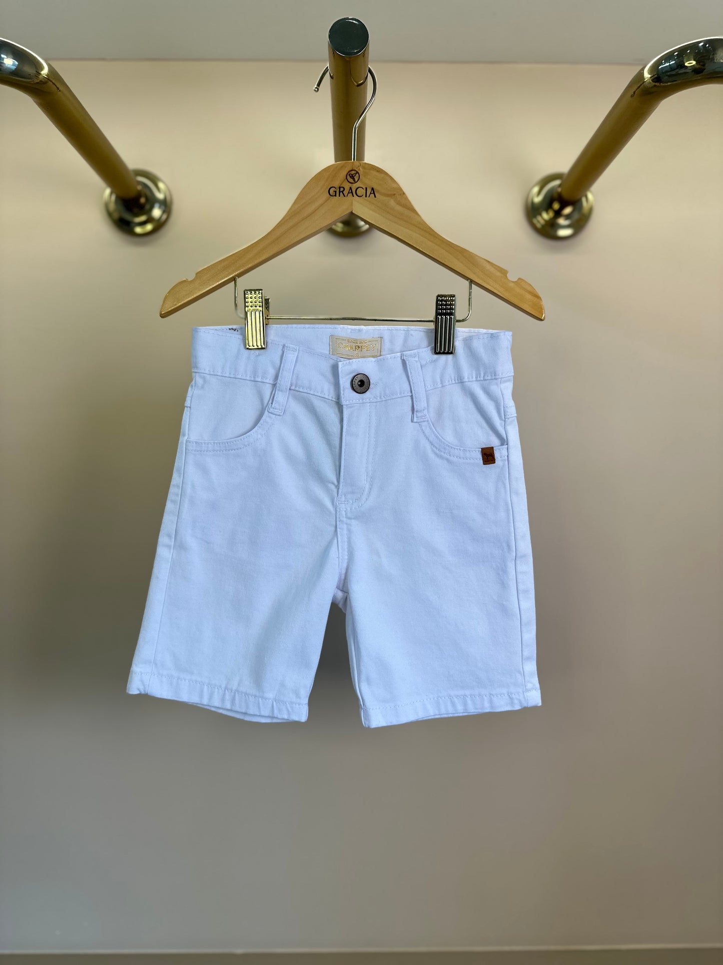 Bermuda Infantil Sarja Elastano Off - Charpey