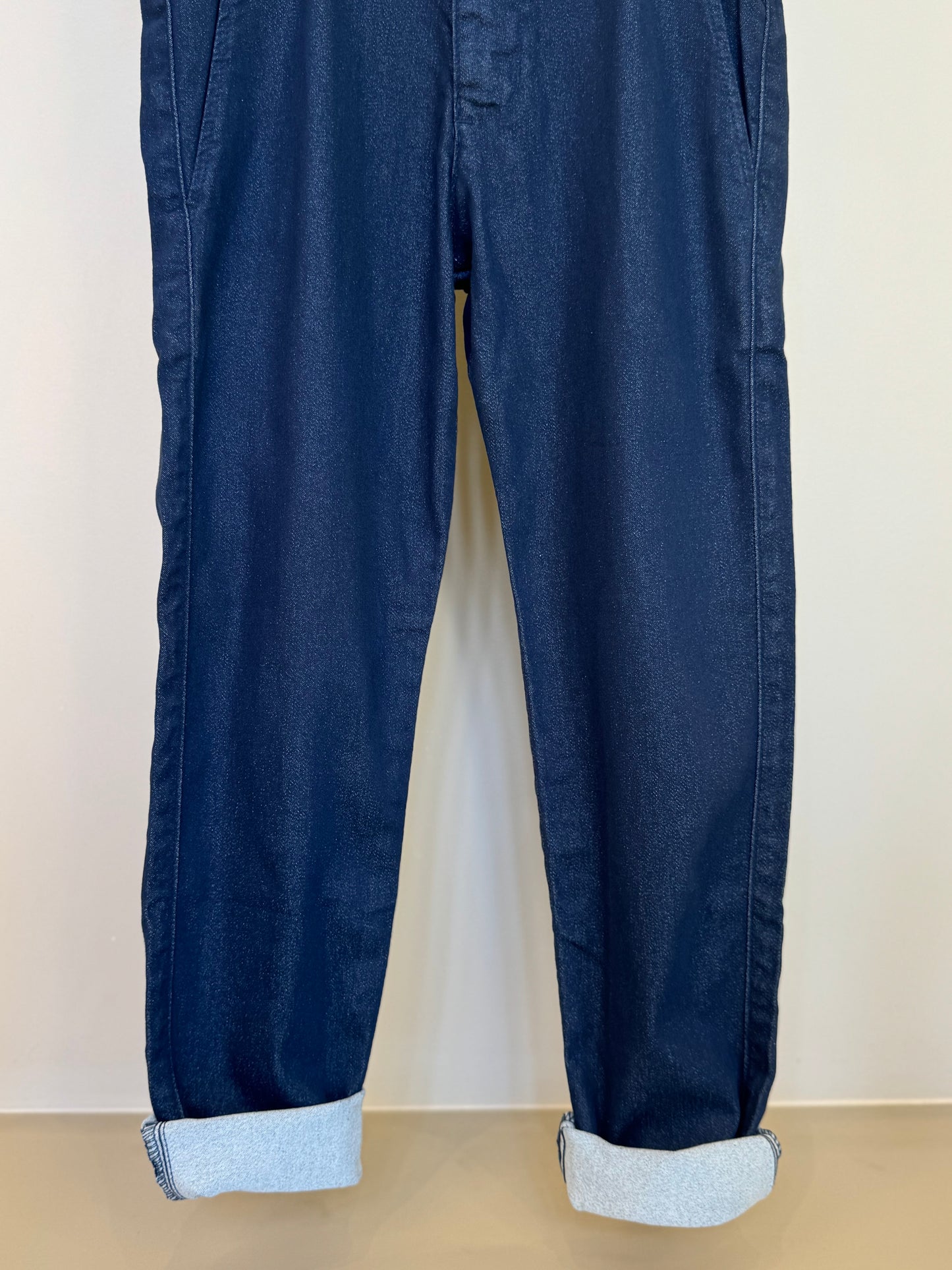 Calça social skinny de sarja marinho - Dame