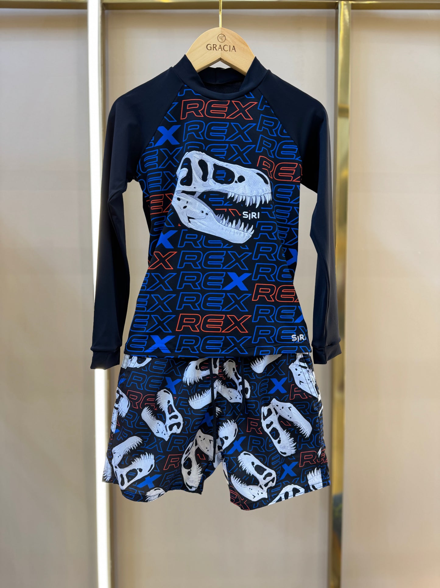Conjunto Infantil Blusa ML e Sunga Murilo Rex - Siri Kids
