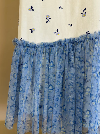 Vestido Infantil Cachorrinho Tule Etampado - Petit Cherie