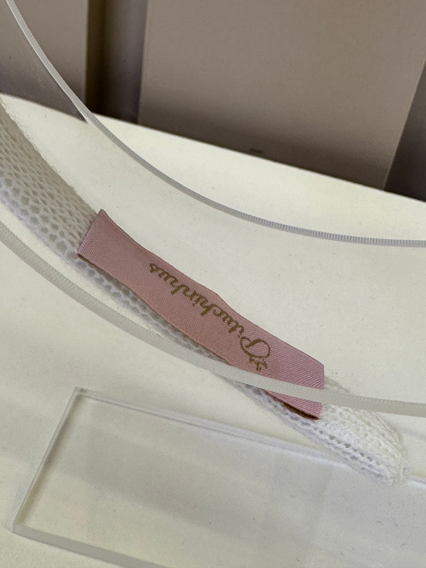 Arquinho Infantil Flor Tule Debrum Off White - Pituchinhus