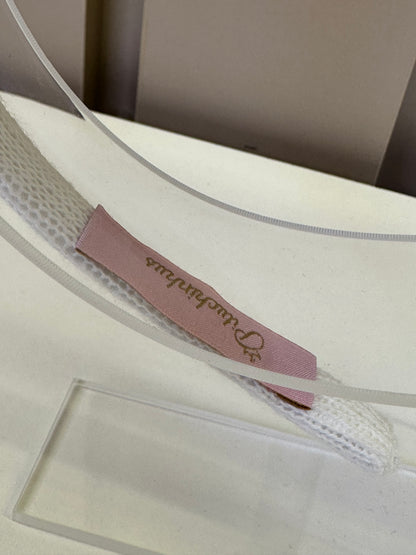 Arquinho Infantil Flor Tule Debrum Off White - Pituchinhus