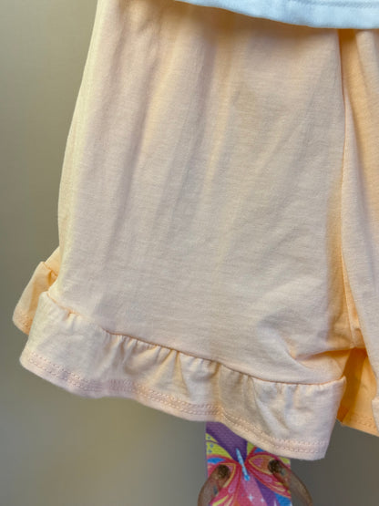 Conjunto Infantil Pijama Blusa Ursinha e Shorts Com Babadinho - Infanti