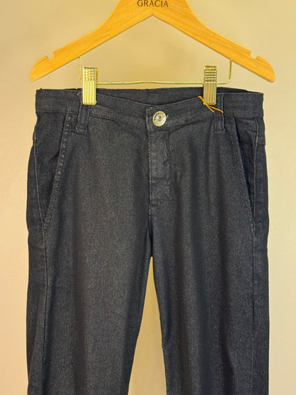 Calça Infantil Social Sarja Flex Preta - Dame