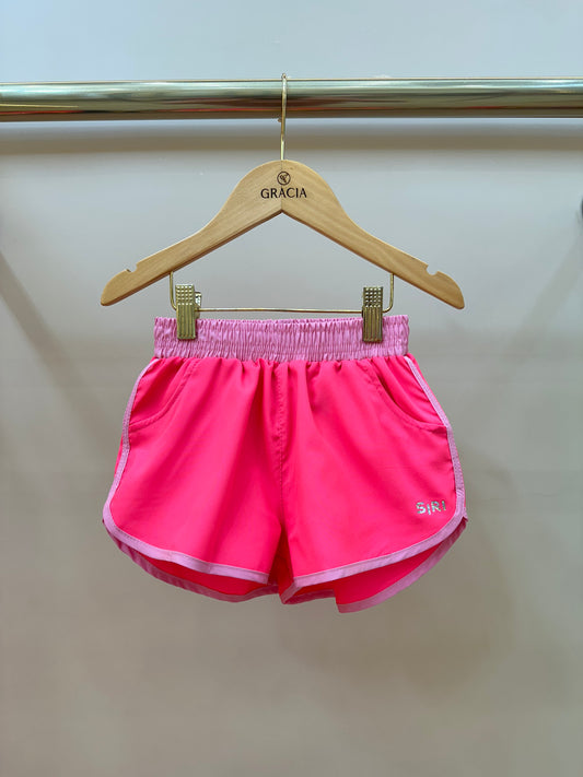 Shorts Infantil Letícia Rosa Chiclete - Siri Kids