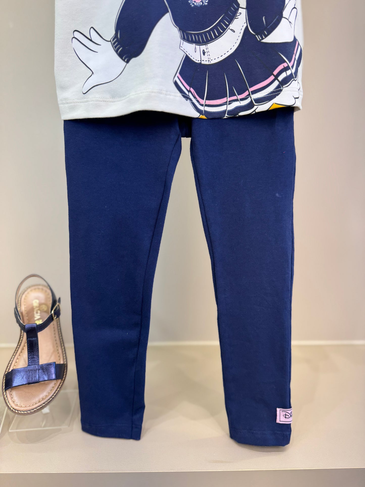 Conjunto Infantil Deisy Blusa MC e Legging Vanilla - Momi
