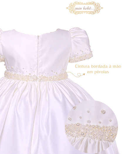 Vestido Dama Laço & Bordados Especiais - Mio Bebê - Gracia