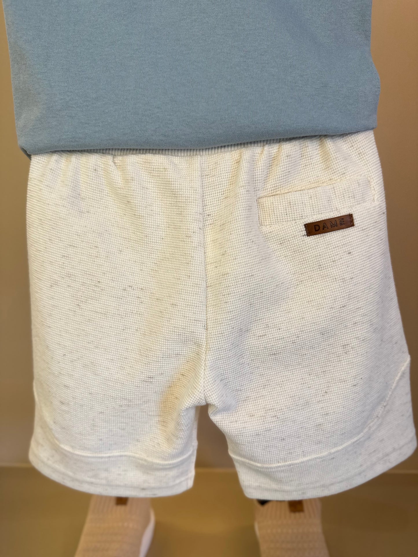 Conjunto Infantil Camiseta Algodão Teddy Conversível Malibu e Bermuda Moletom Algodão Linho - Dame