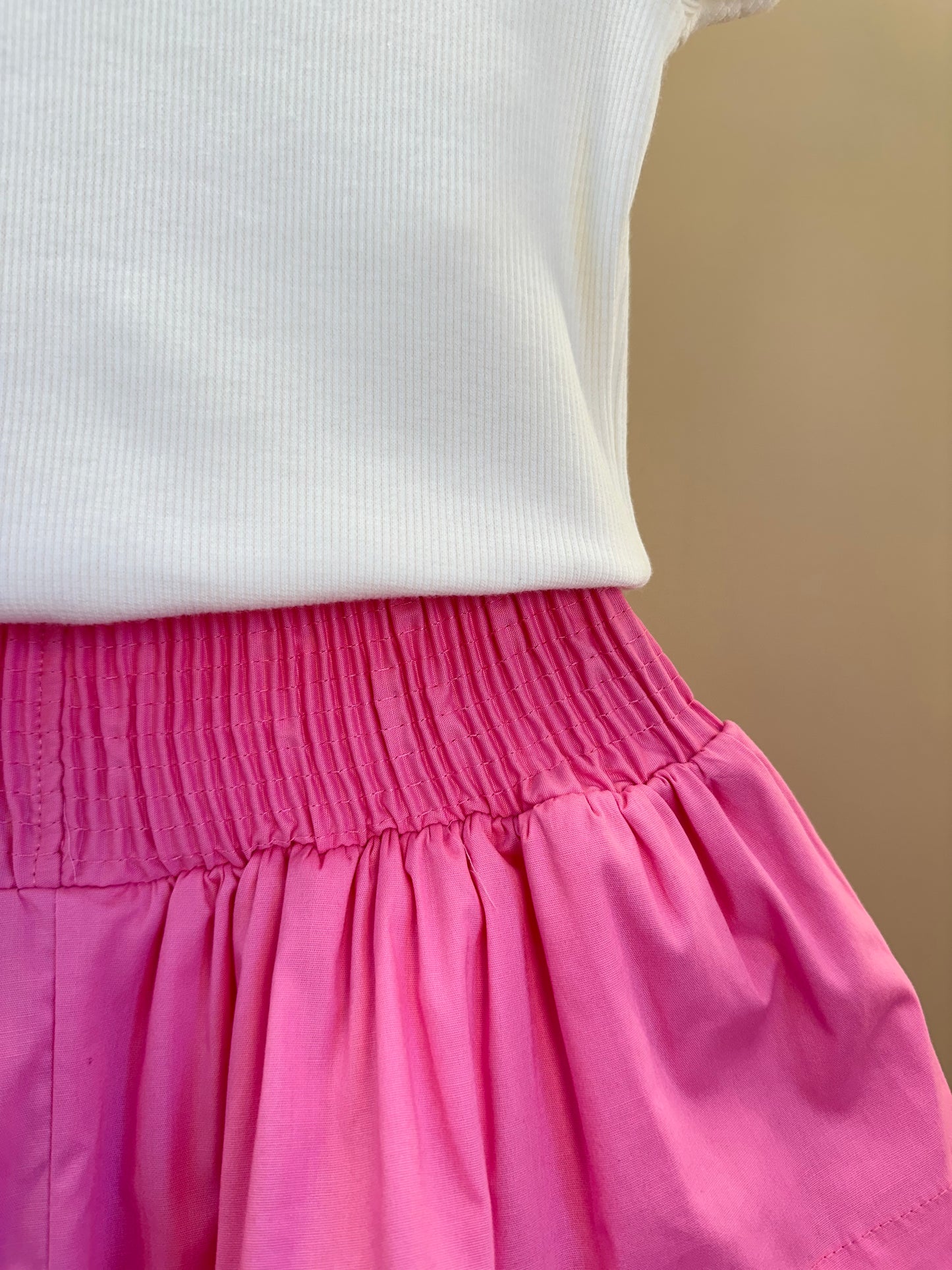 Conjunto Infantil Blusa Off Joia Coração e Saia Babado Rosa - Animê