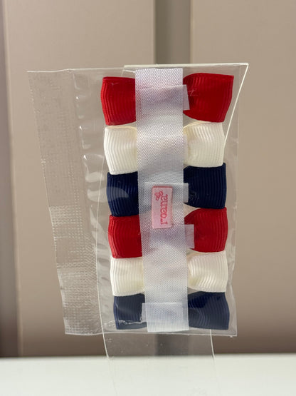 Lacinhos Bebê 3 Pares Cola Laços Marinheira - Roana