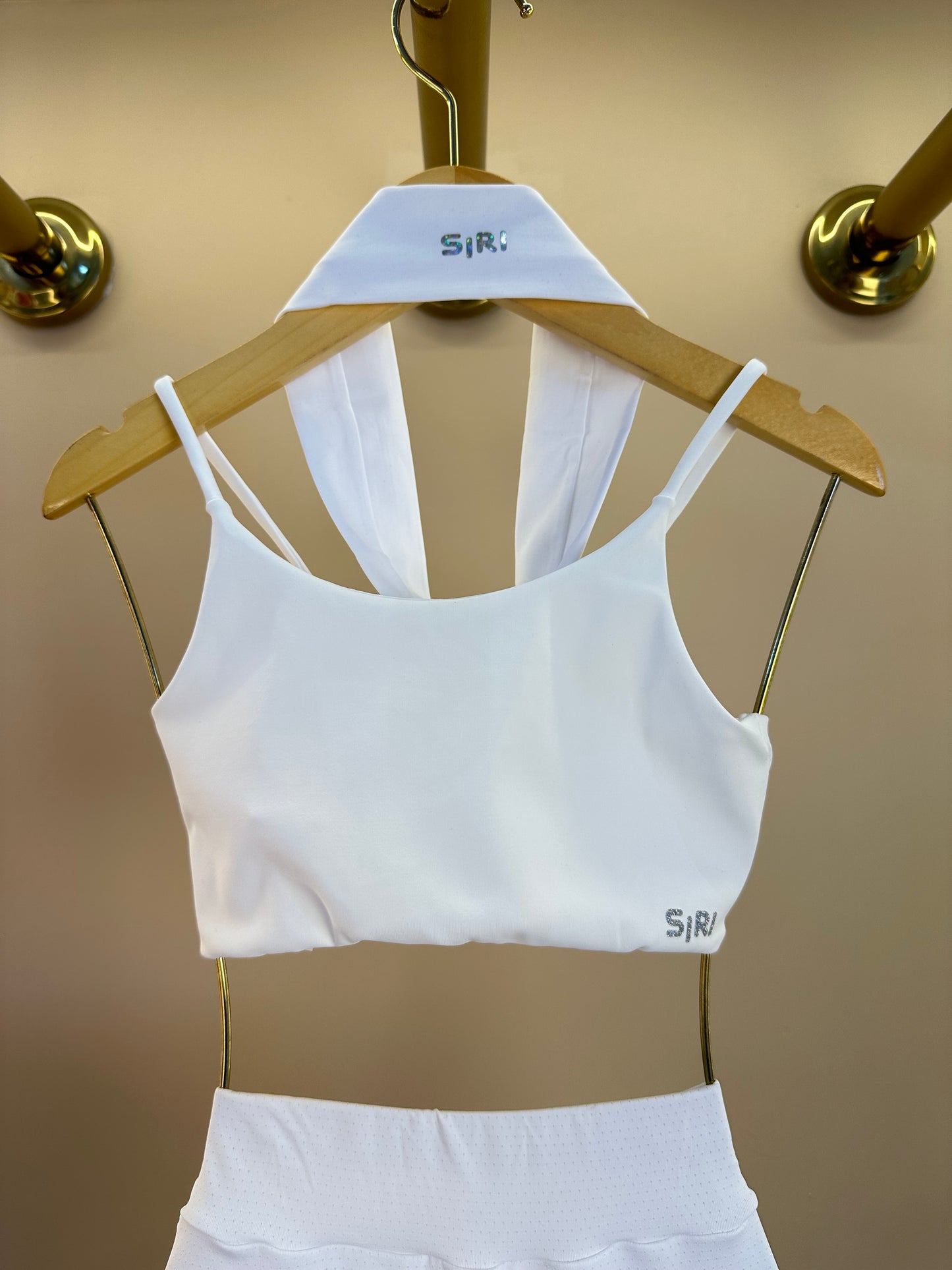 Conjunto Infantil Top Basic Six e Saia Fernanda Dry Badminton Branco - Siri Sport