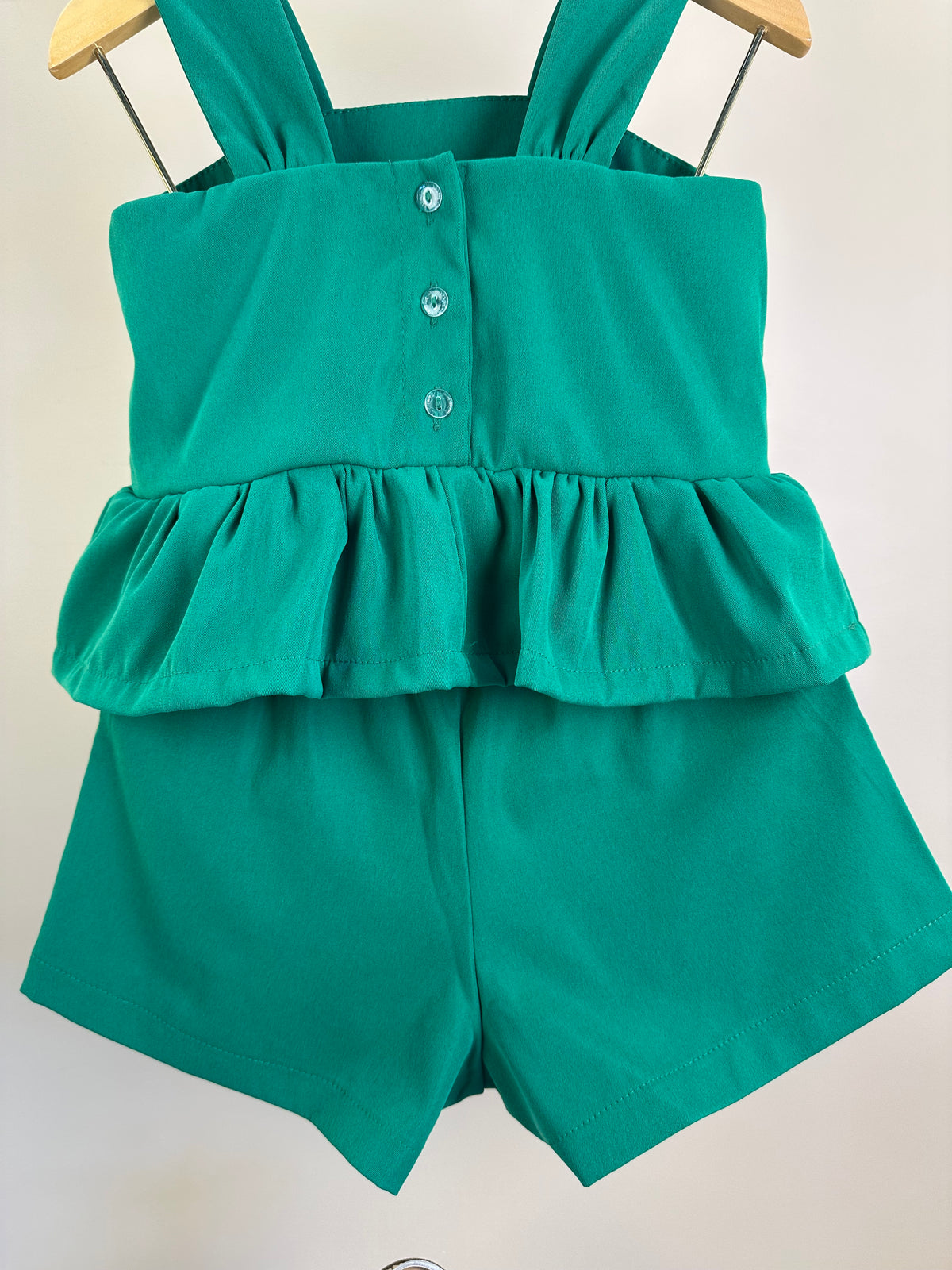 Conjunto Infantil  Blusa com Laço em Sarja e Short Sarja - Mon Sucre
