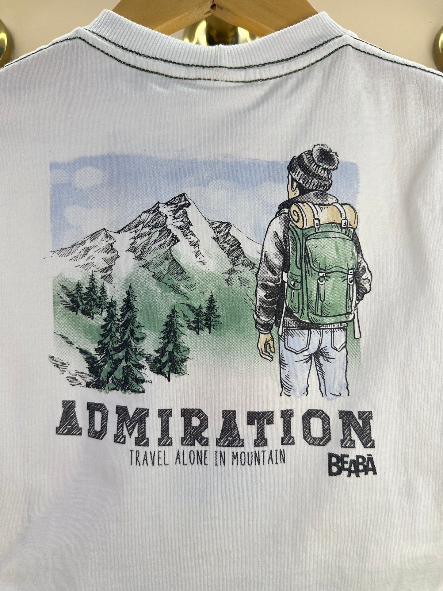 Conjunto Infantil Camiseta Silk nas Costas e Bermuda Cargo Militar Verde - Beabá