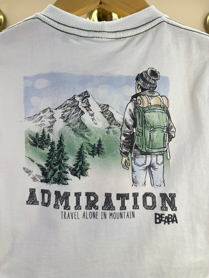 Conjunto Infantil Camiseta Silk nas Costas e Bermuda Cargo Militar Verde - Beabá