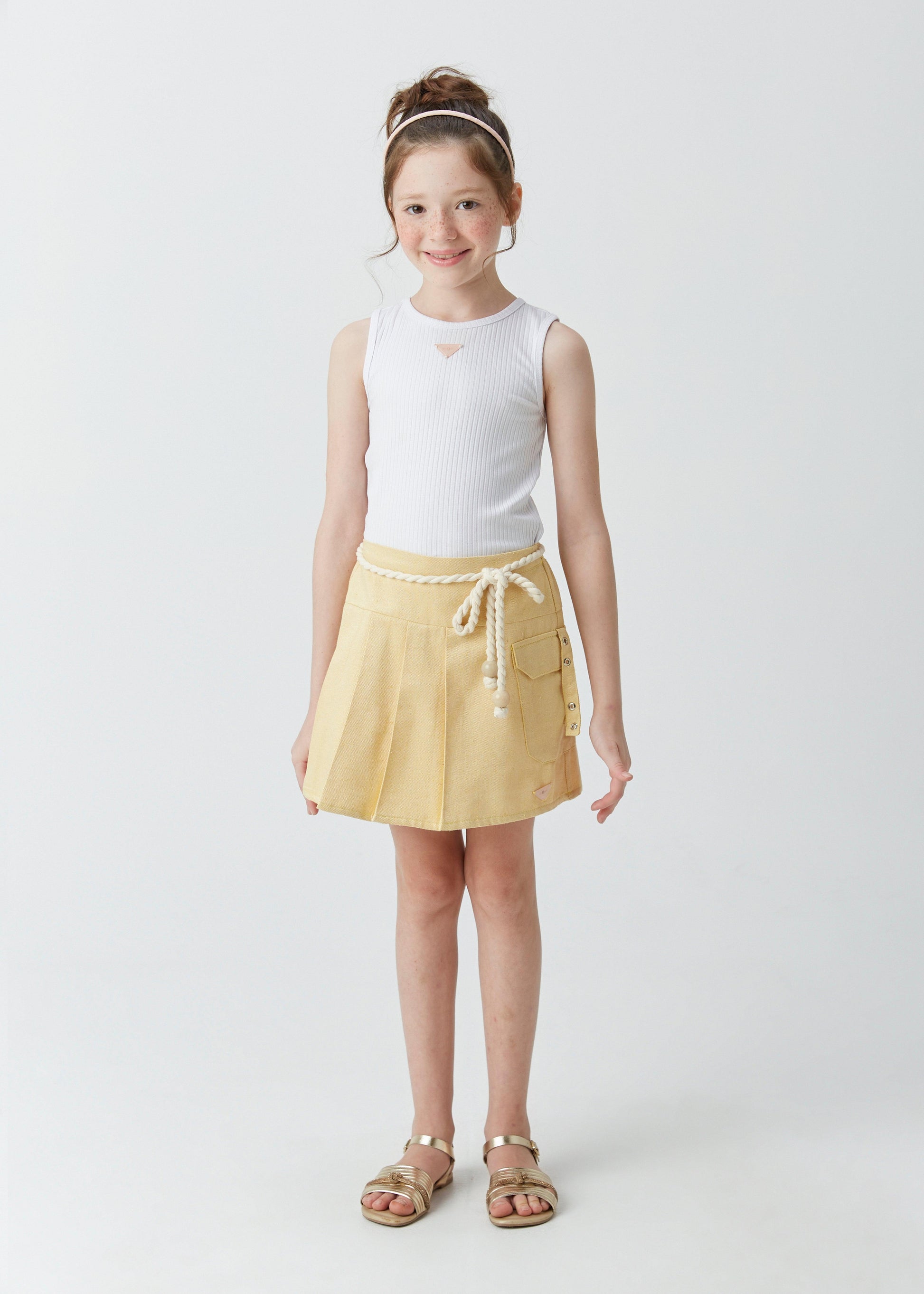 Saia-shorts Sarja Botonê Pregas - 1+1 - Gracia
