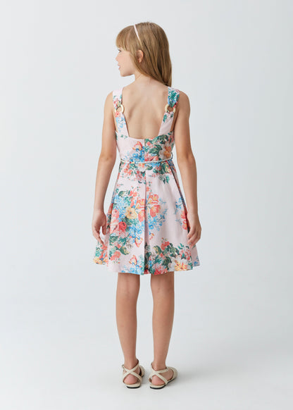 Vestido Pregas Flowers - 1+1 - Gracia