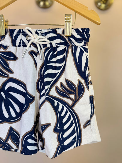 Shorts Infantil Linho Fresh Marinho - Dudes