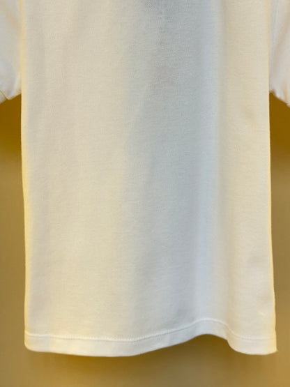 Polo Infantil Piquet Gola Tricoline Xadrez Branca - Um Mais Um