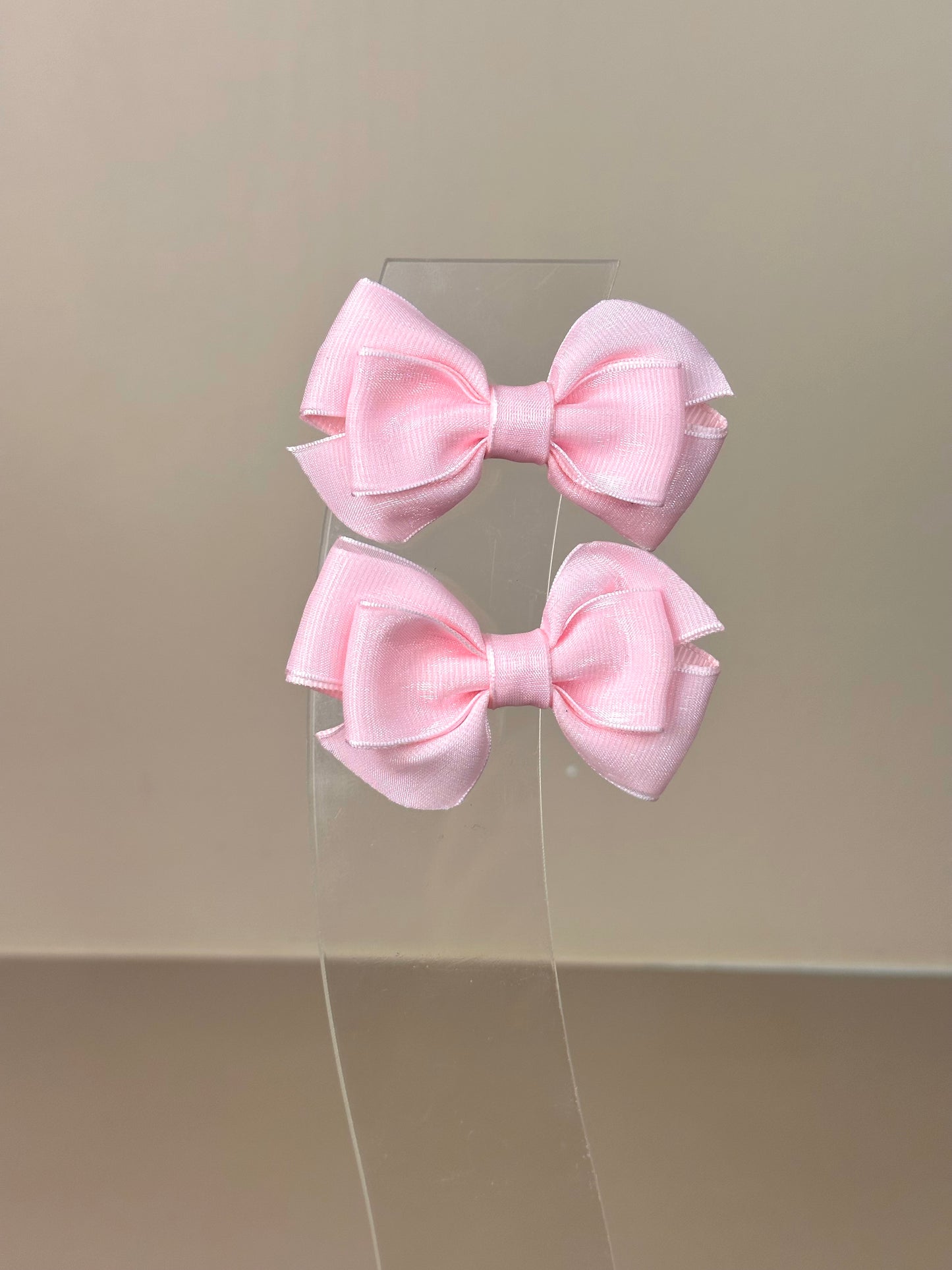 Laço Infantil Special All Organza Rosa Claro Parzinho P - Gracia