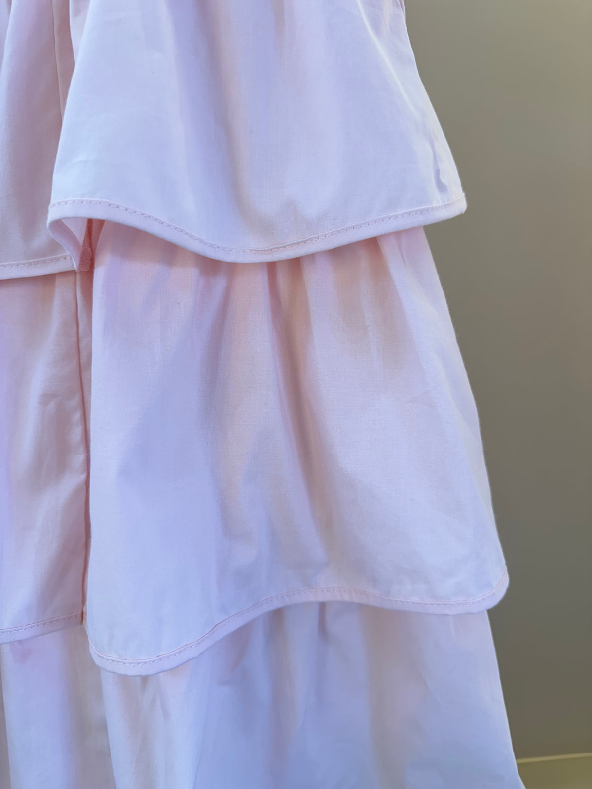 Vestido Infantil Tricoline Babados Laço - Pituchinhus