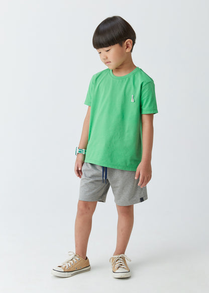 Conjunto Tshirt Verde e Shorts Moletinho - Beabá