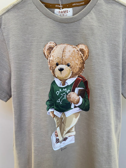 Camiseta Infantil Teddy Estudante Gelo - Dame