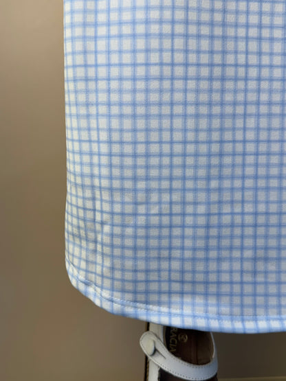 Vestido Infantil Molecotton Ursinho e Mangas Xadrez - Infanti