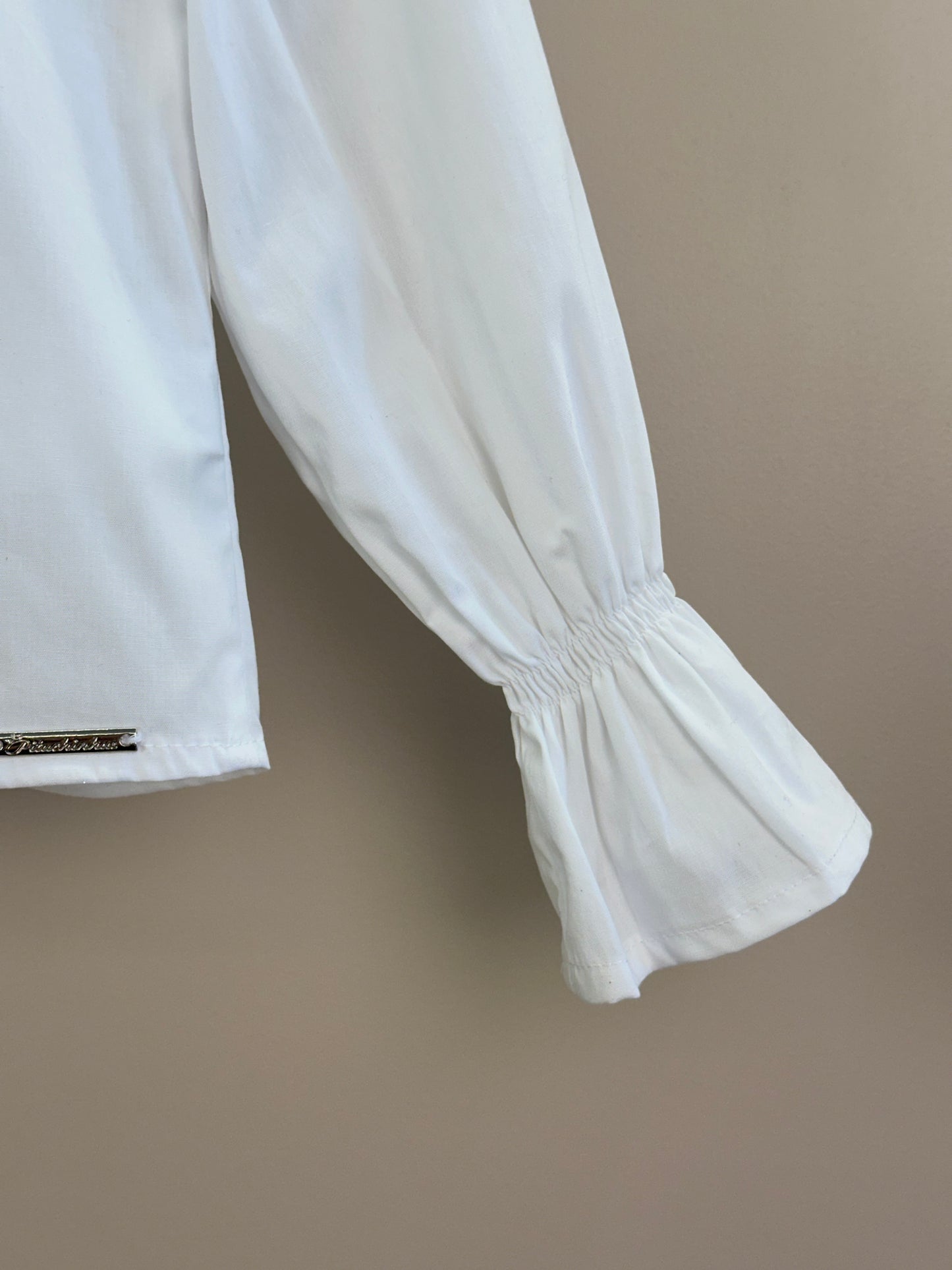 Camisa Infantil Mini Laços Bordado Fita Veludo - Pituchinhus