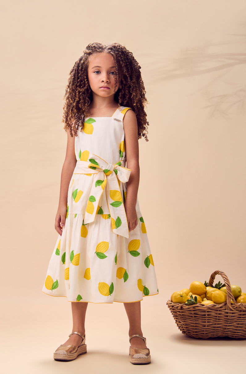 Vestido Infantil Limão Soleil - Animê
