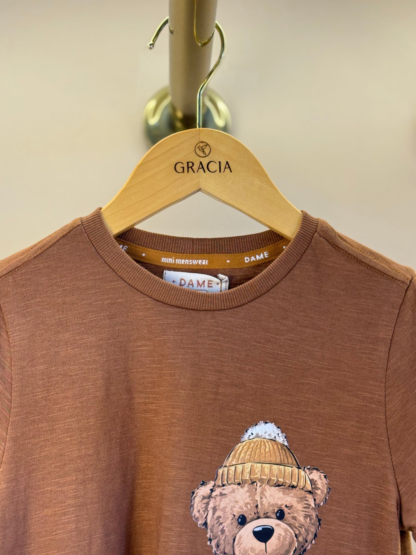 Camiseta Infantil MC Teddy Ski Couro - Dame