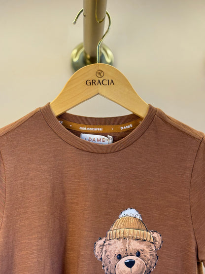 Camiseta Infantil MC Teddy Ski Couro - Dame