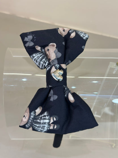 Arquinho Infantil Laço Puffer Ursas e Laços - Pituchinhus